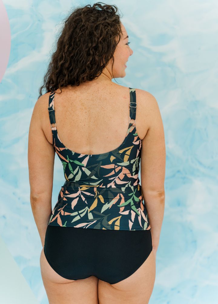 Chlorine Resistant Tummy Control Tankini - Abstract Jungle