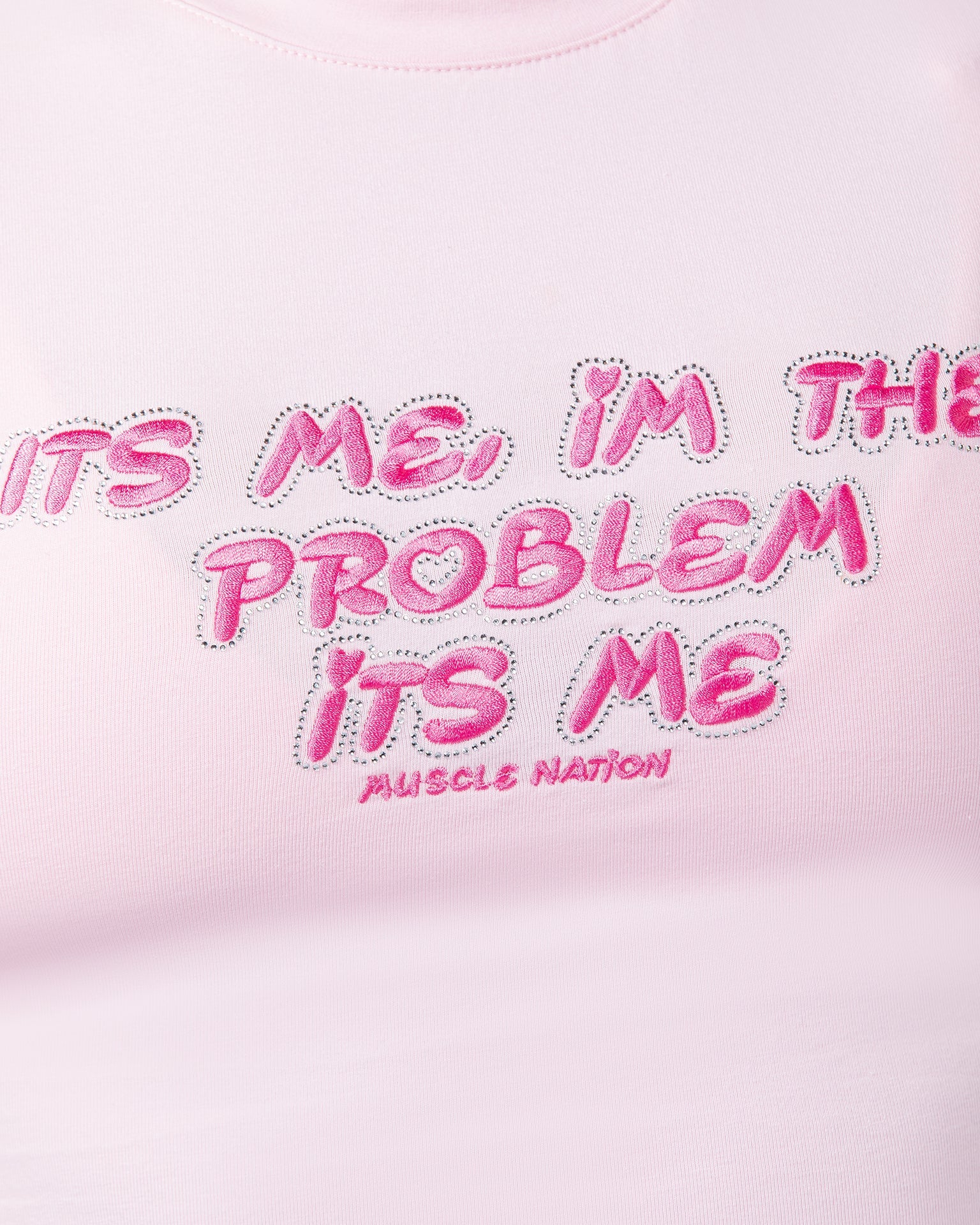 I'm The Problem Baby Tee - Baby Pink