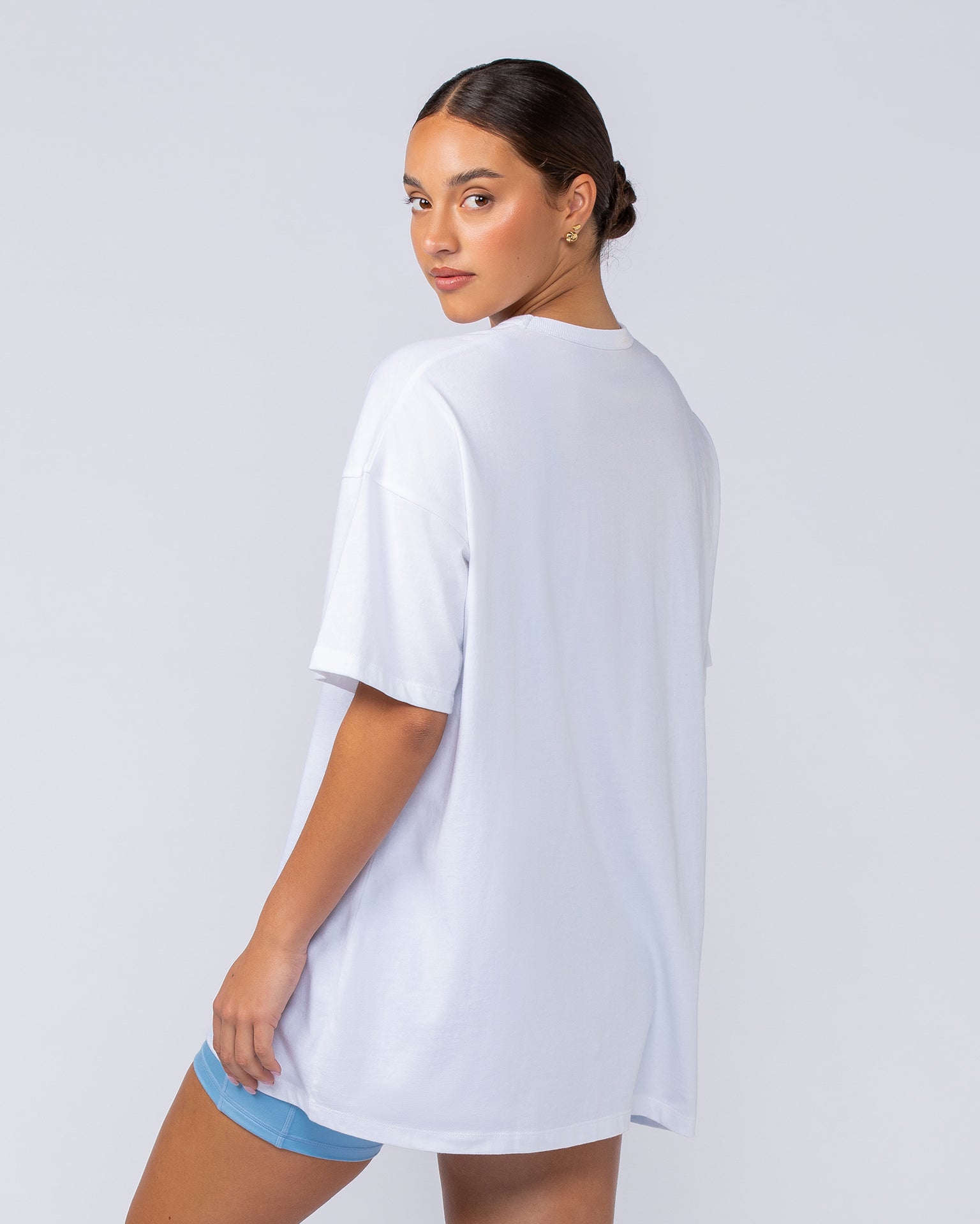 Girl Dinner Oversized Tee - White