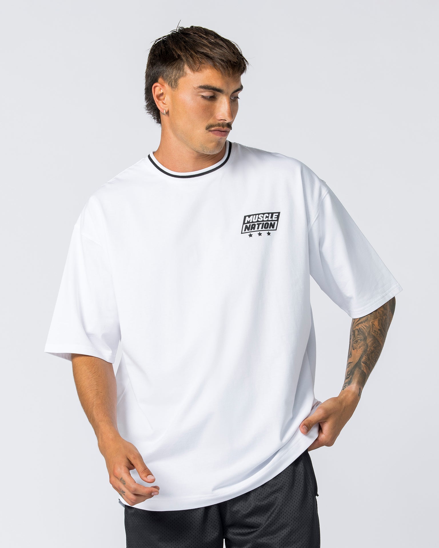 Throwback Oversized Tee - White