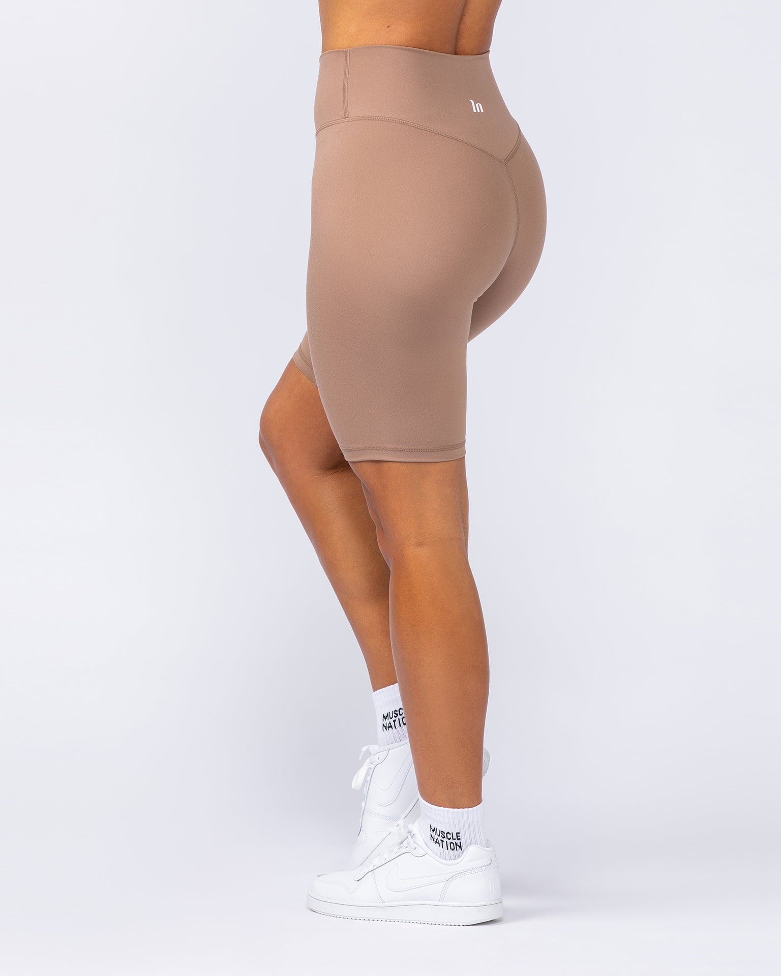 Zero Rise Everyday Referee Length Shorts - Cinnamon