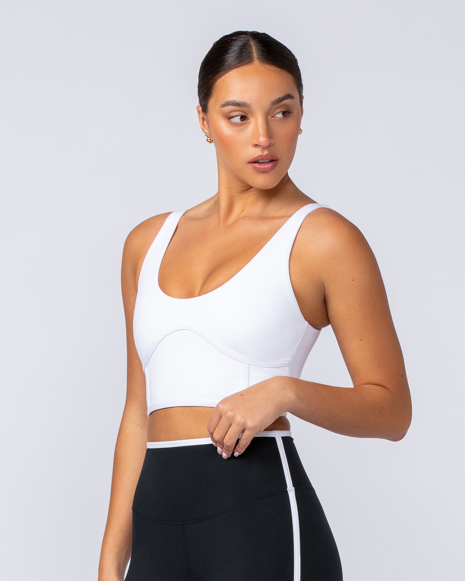 Limitless Longline Bra - White