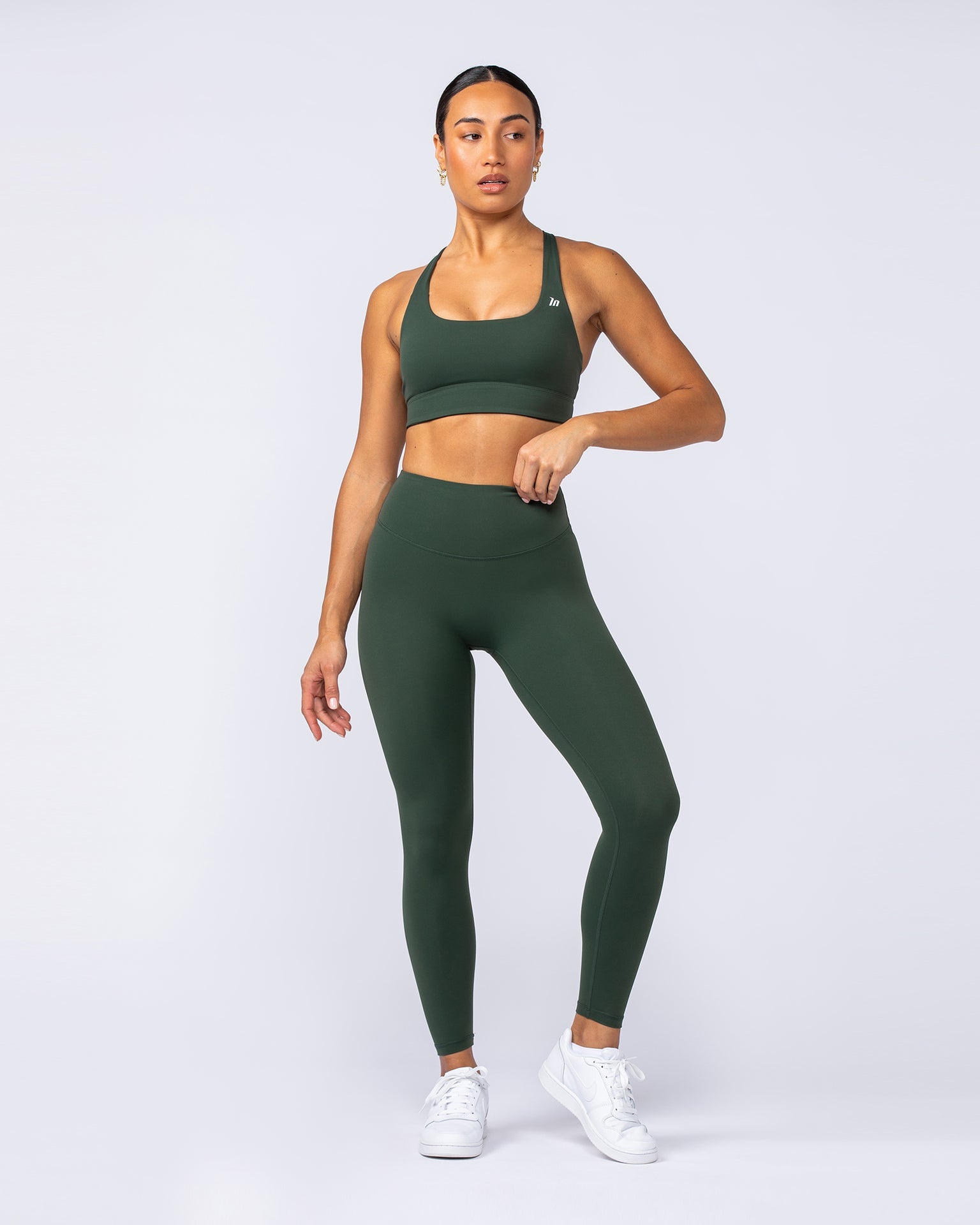 Ultra Aura Ankle Length Leggings - Dark Olive