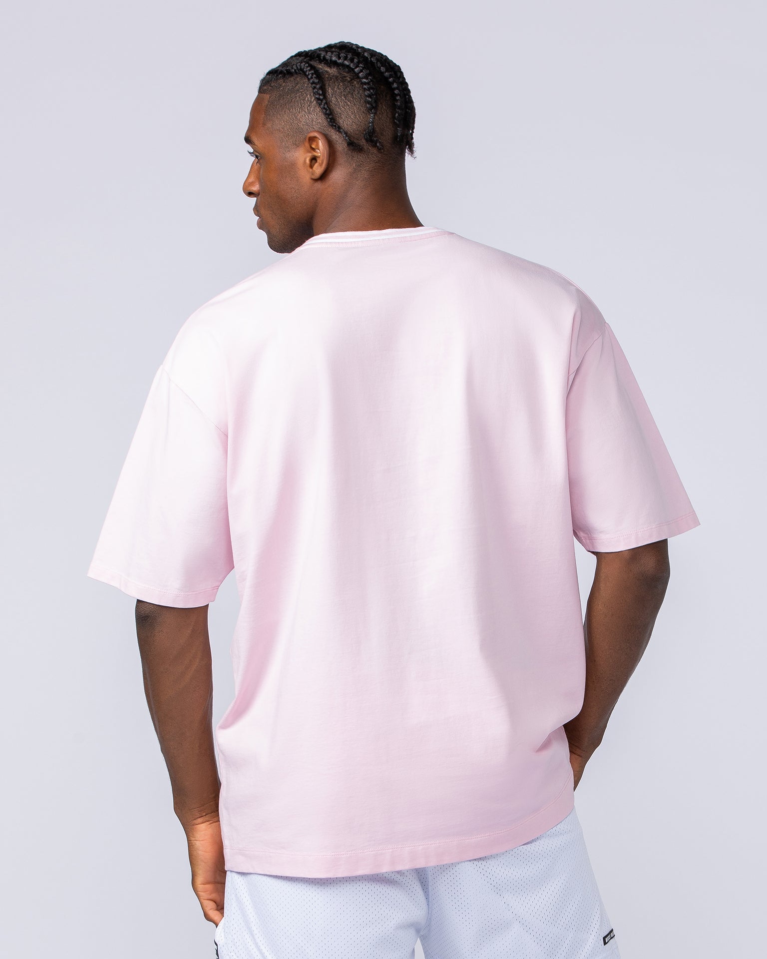 Sporting Club Oversized Tee - Soft Pink