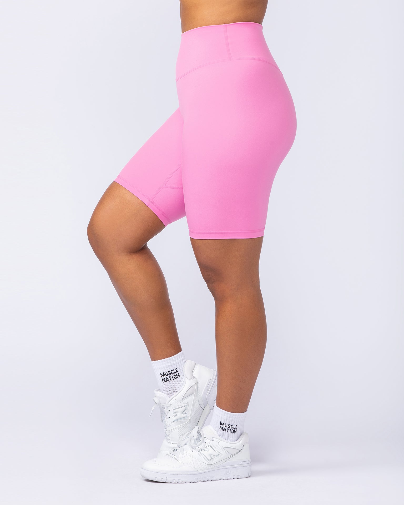 Zero Rise Everyday Referee Length Shorts - Hollywood Pink