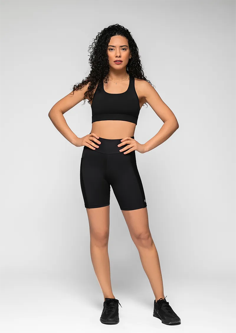 Essentials Sports Top with Pocket - Black