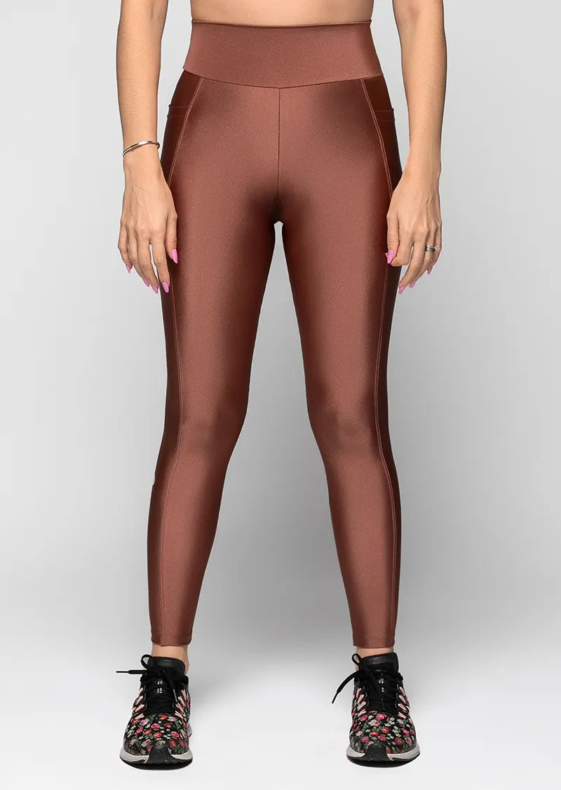 Canvas Legging with Pockets - Bronze