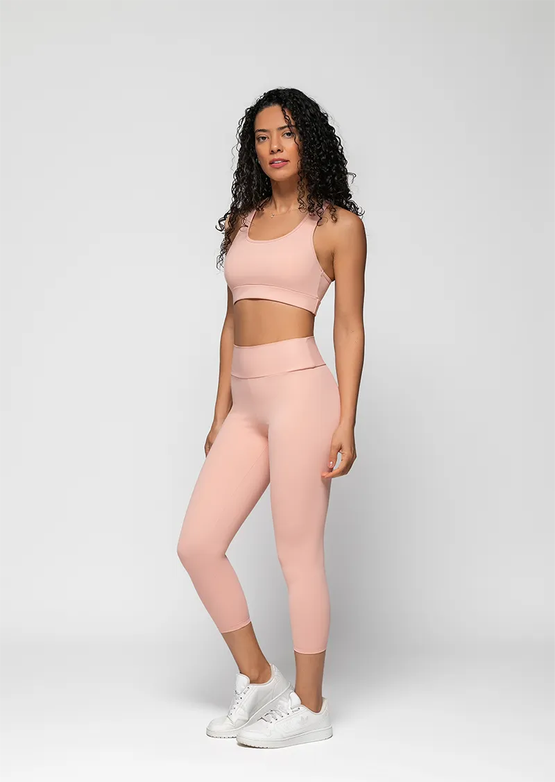 Essentials Mid Calf Legging - Yogurt