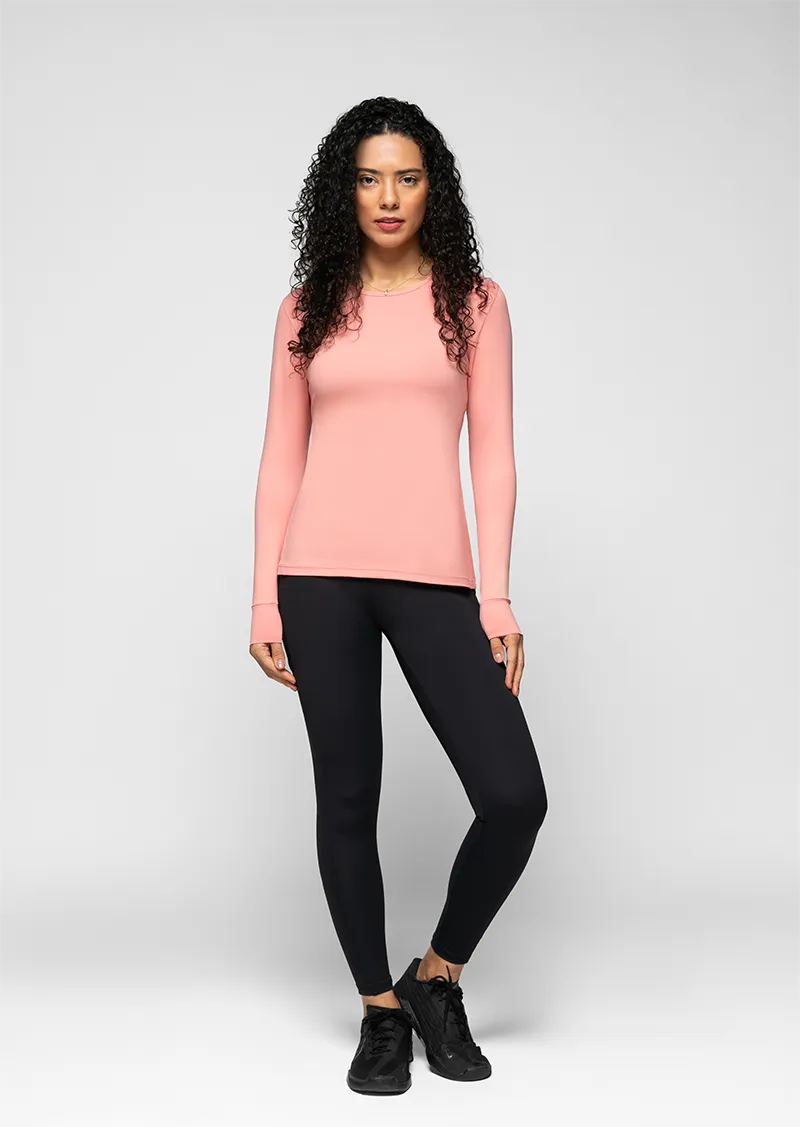 Essentials Laura Long-Sleeve Top - Blush Yogurt