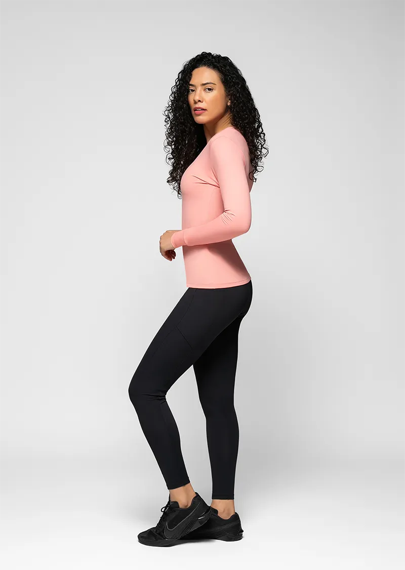 Essentials Laura Long-Sleeve Top - Blush Yogurt