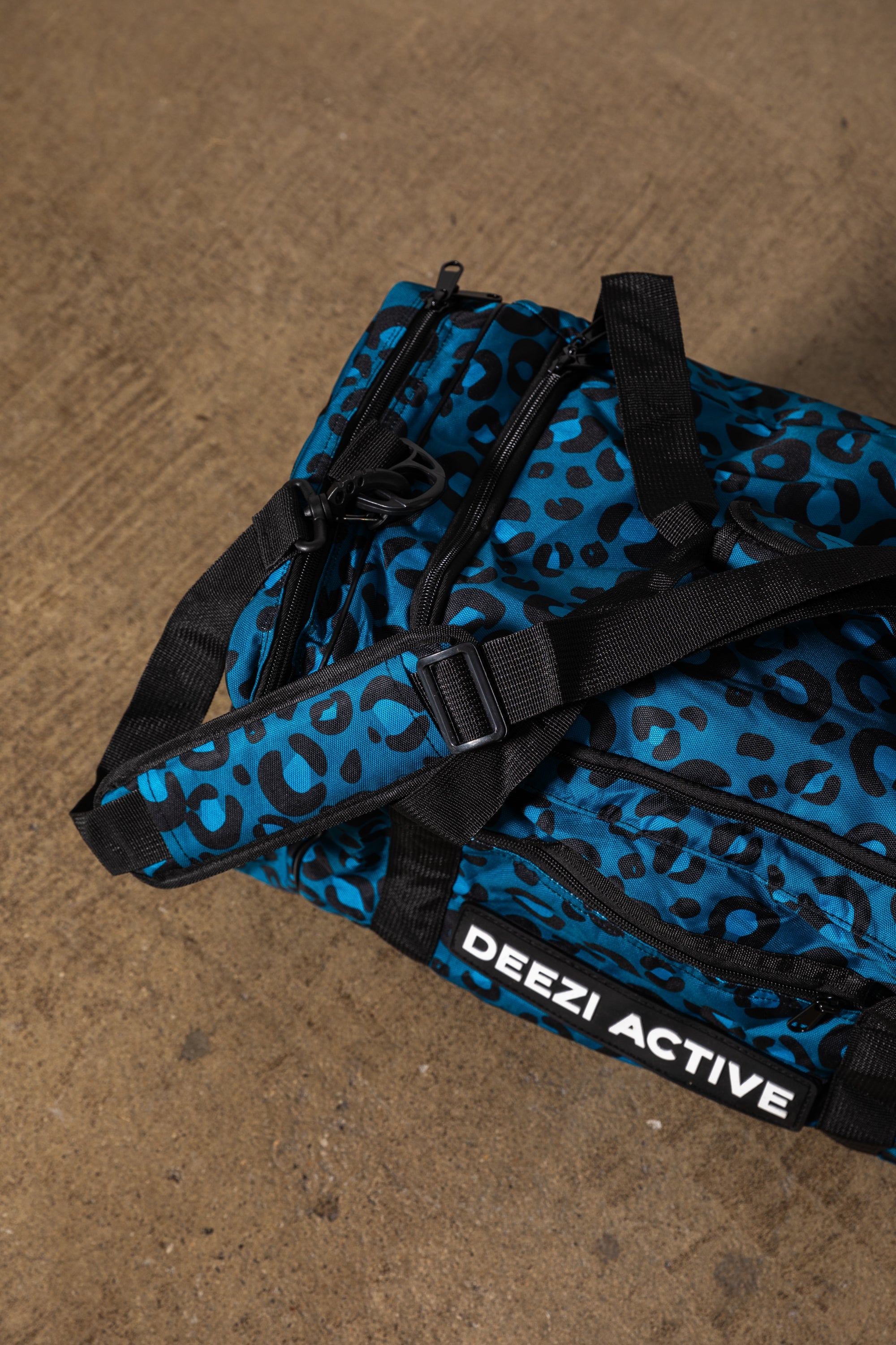 Gym Bag Teal - Leopard