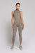 High Neck jumpsuit unitard - grey | KATE GALLIANO Activewear