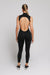 High neck bodysuit- black