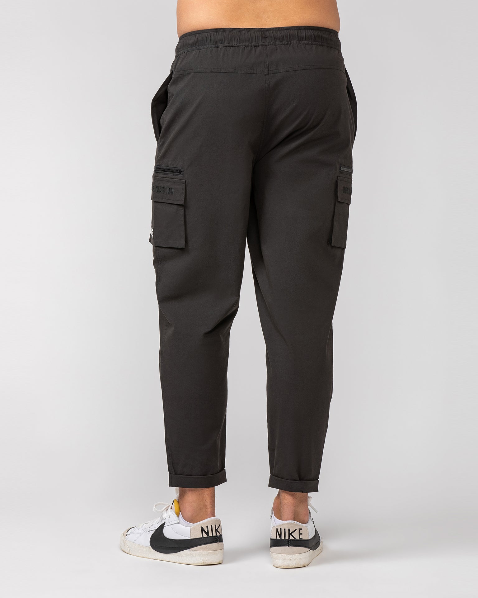 Tapered Cargo Pants - Vintage Black