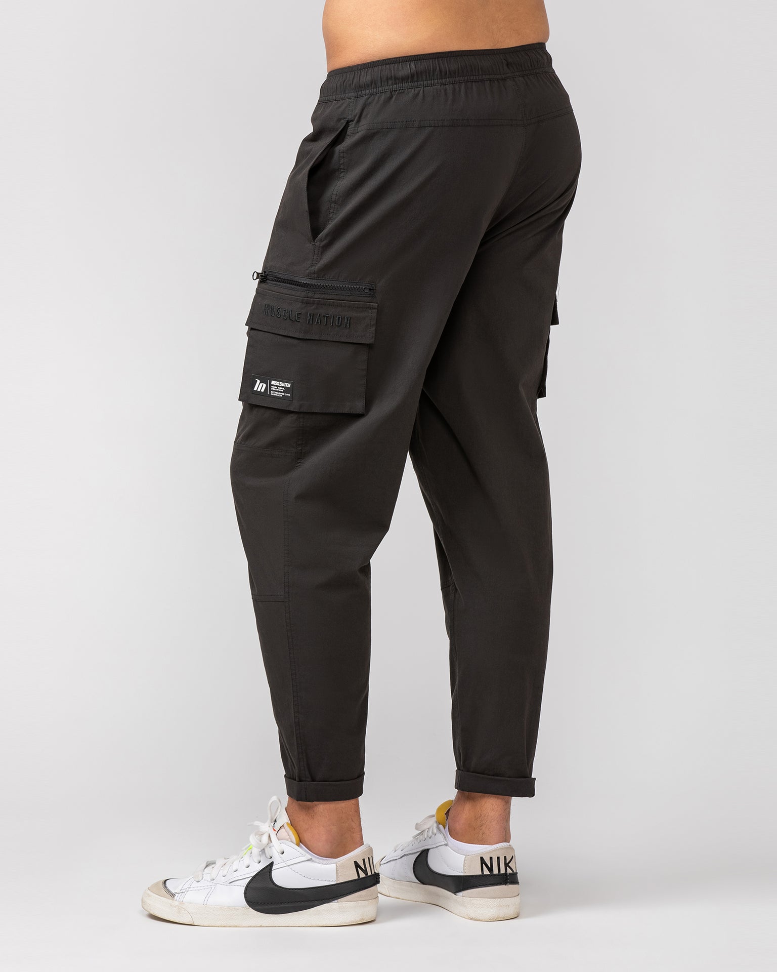 Tapered Cargo Pants - Vintage Black