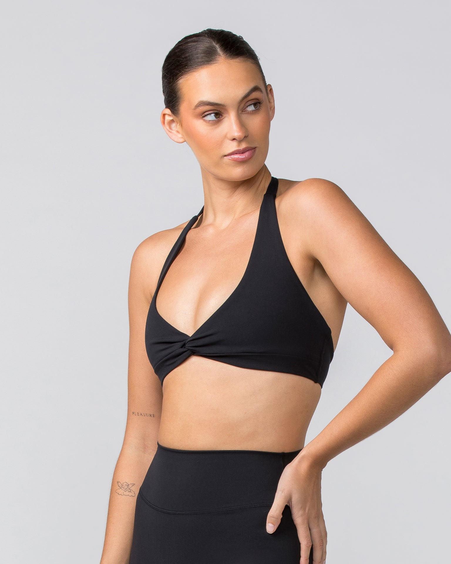 Hype Halter Bralette - Black