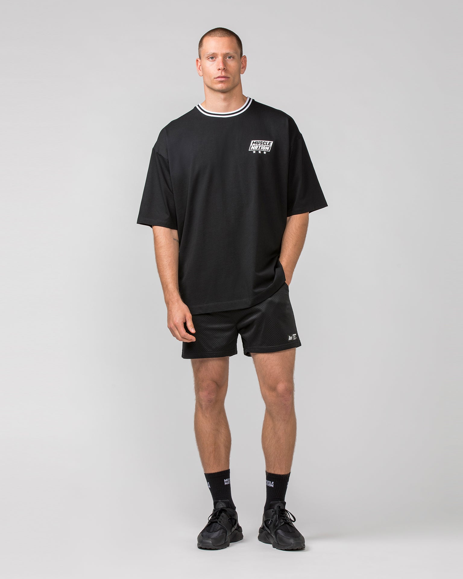 Throwback Oversized Tee - Black