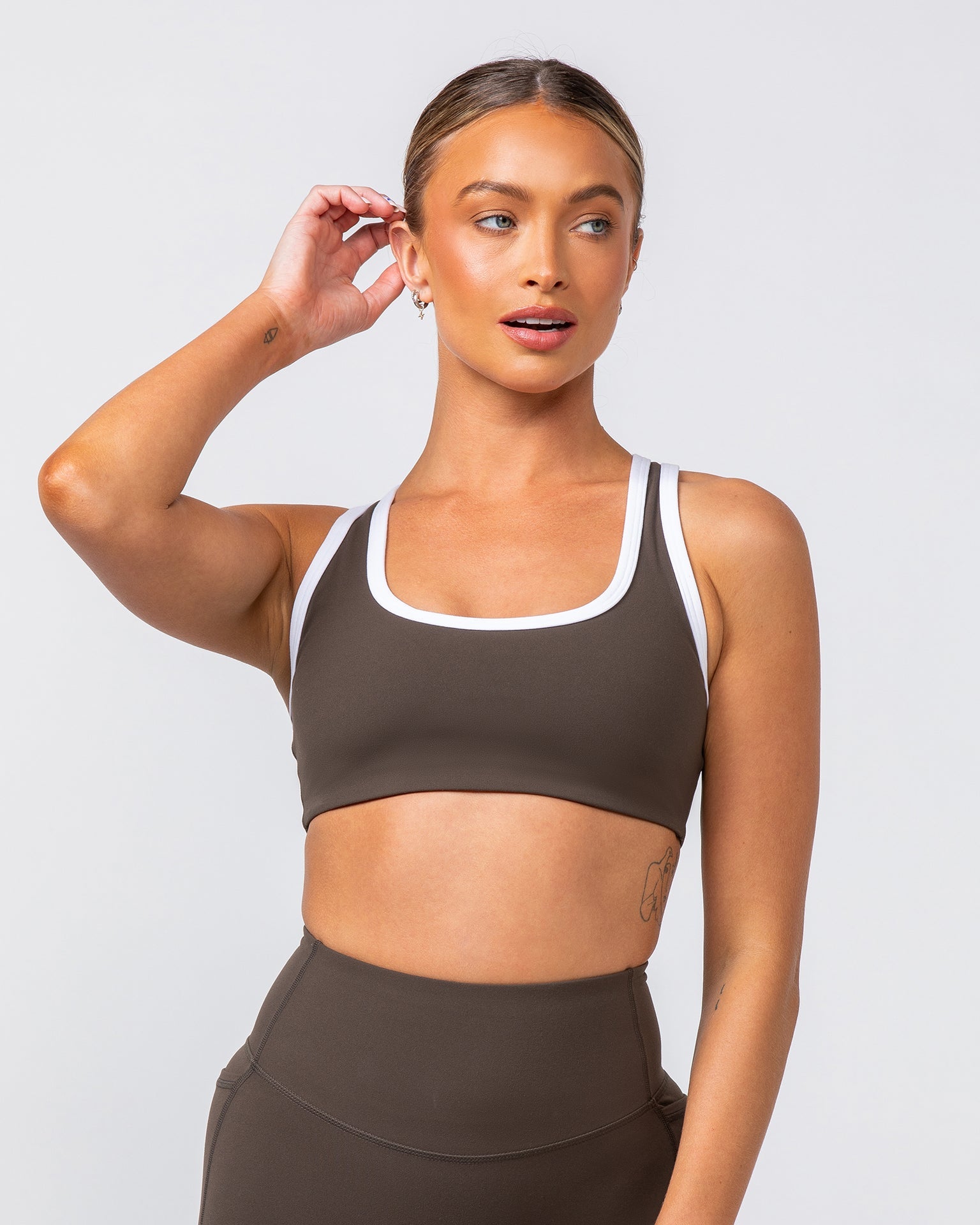 Contrast Bralette - Deep Brown