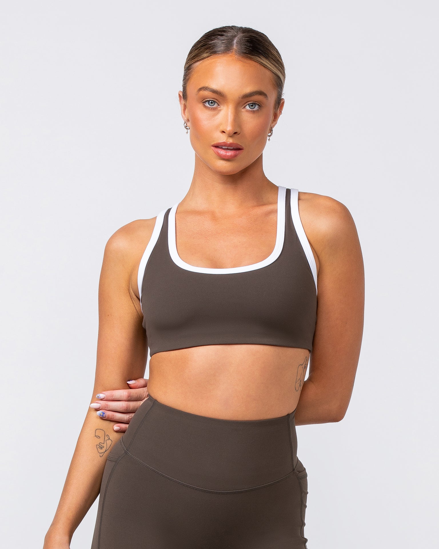 Contrast Bralette - Deep Brown