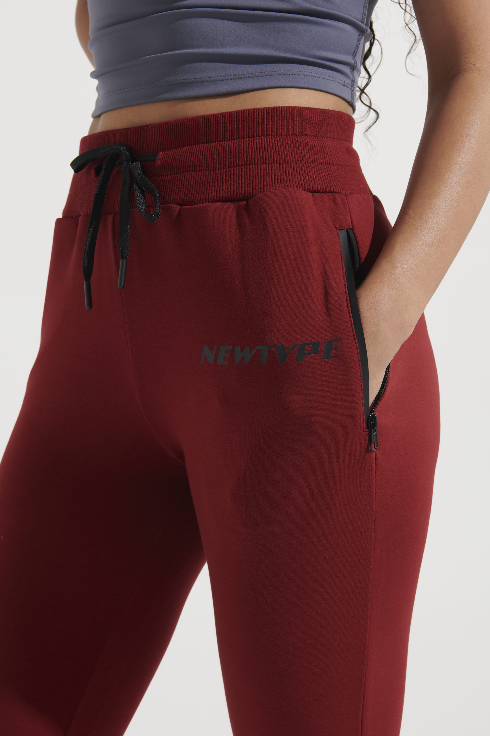 Intrepid Athlete Inside Track Pant - Burgundy