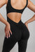 Scrunch Flared Jumpsuit - Black | Kate Galliano Activewear