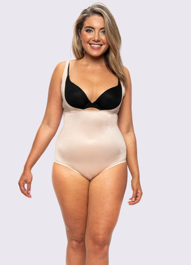 Underbust Smooth Shaping Bodysuit-0#color_nude