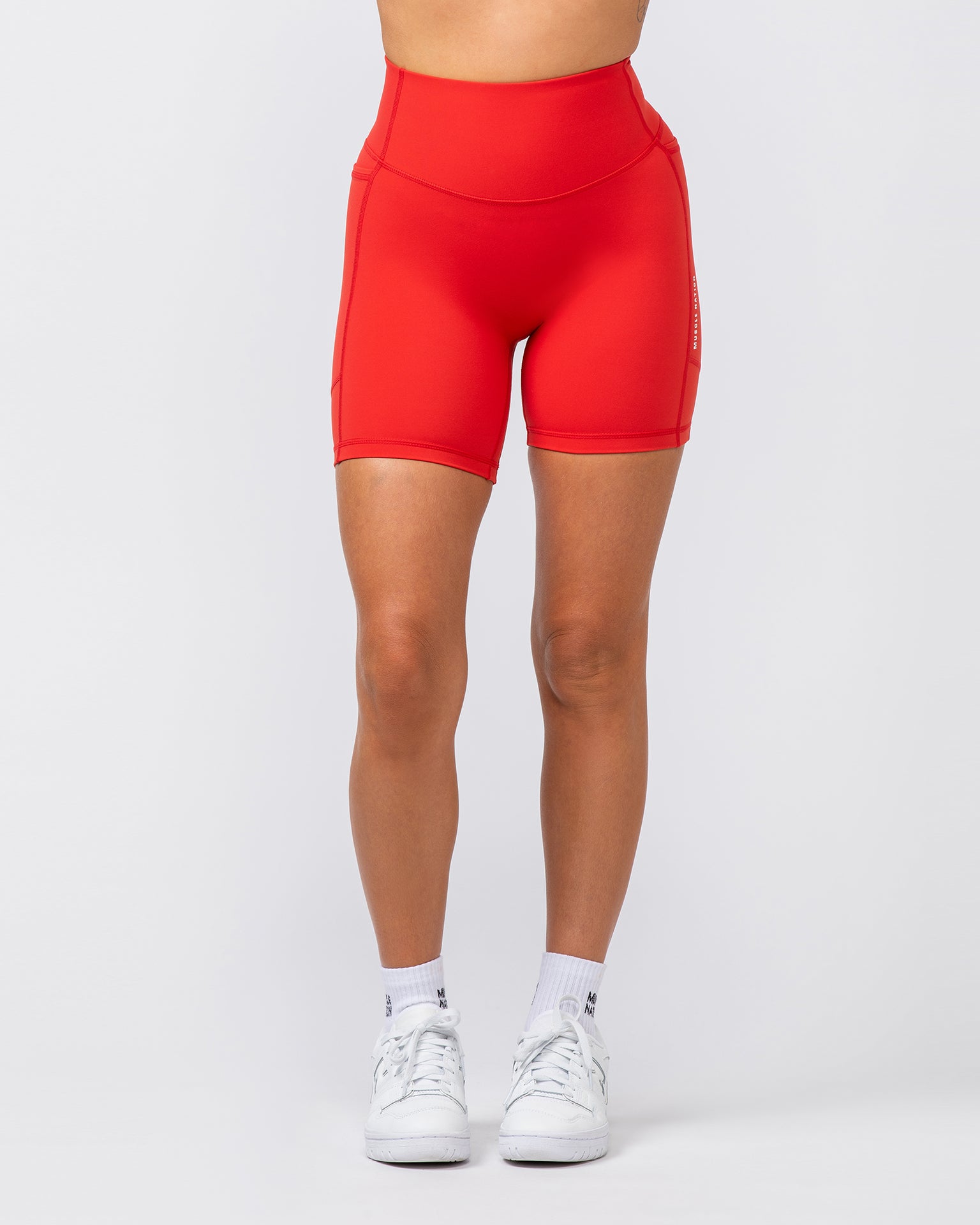 Agility Aura Pocket Bike Shorts - Crimson