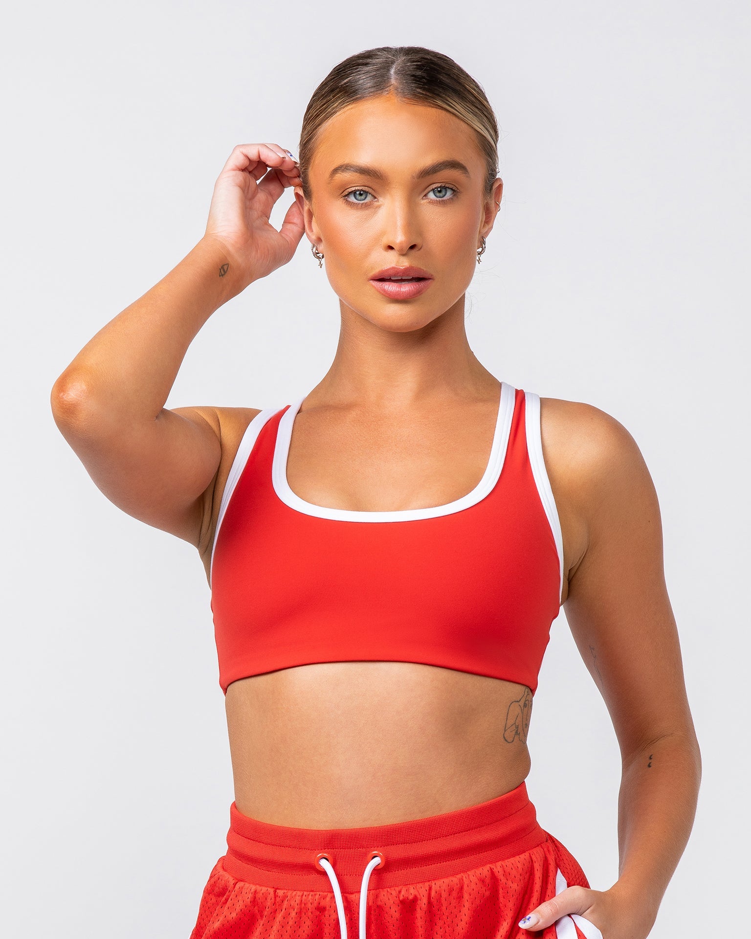 Contrast Bralette - Crimson