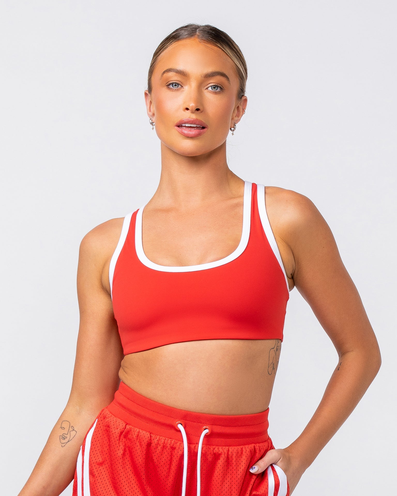 Contrast Bralette - Crimson