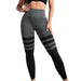 Baller Babe Tights Thigh High Sock Leggings - Black Grey