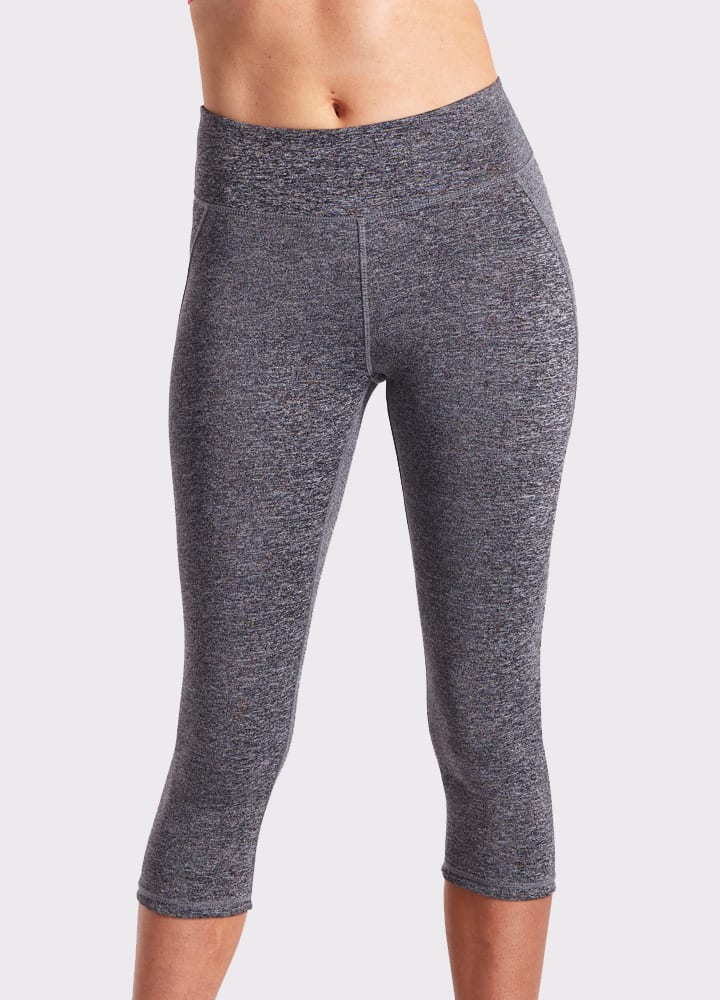 Shaping Charcoal Marl Crop Tight-0