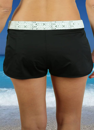 Black Boardshort with Lace-2799