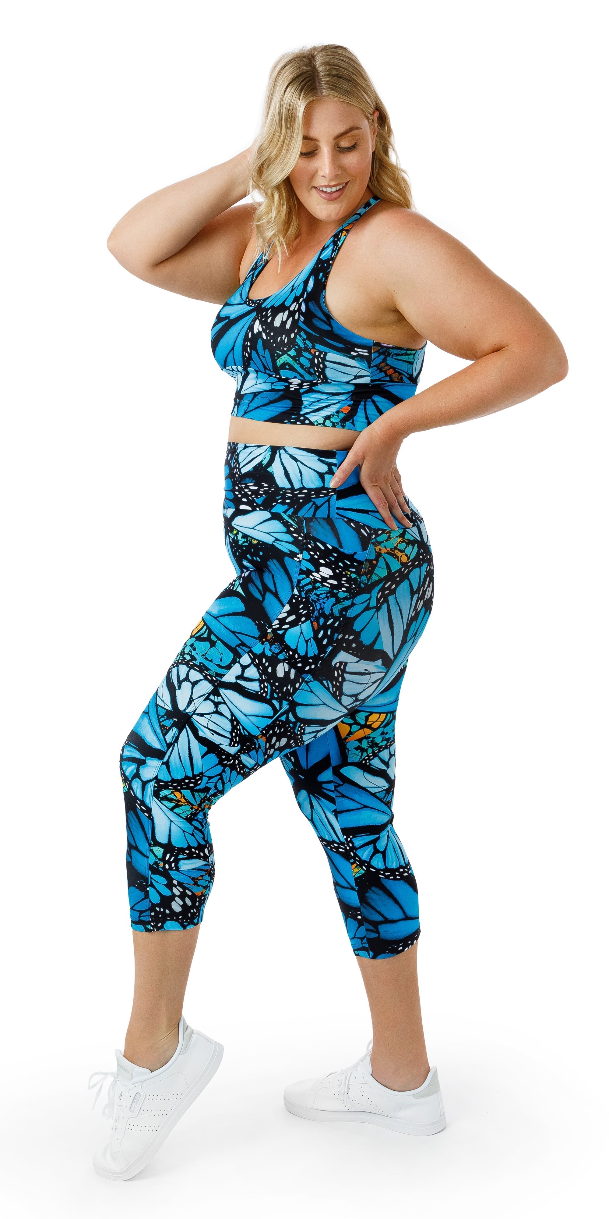 Butterfly Leggings With Pockets