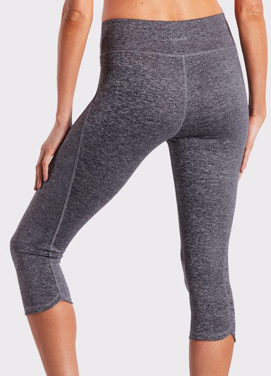 LaSculpté Leggings Yoga Crop Pants - Grey Marl