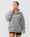 Muscle Nation Jumpers Classic Quarter Zip - Jet Grey