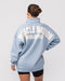 Muscle Nation Jumpers Classic Quarter Zip - Sky Blue