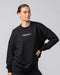 Muscle Nation Jumpers OG Oversized Long Sleeve Tee - Black