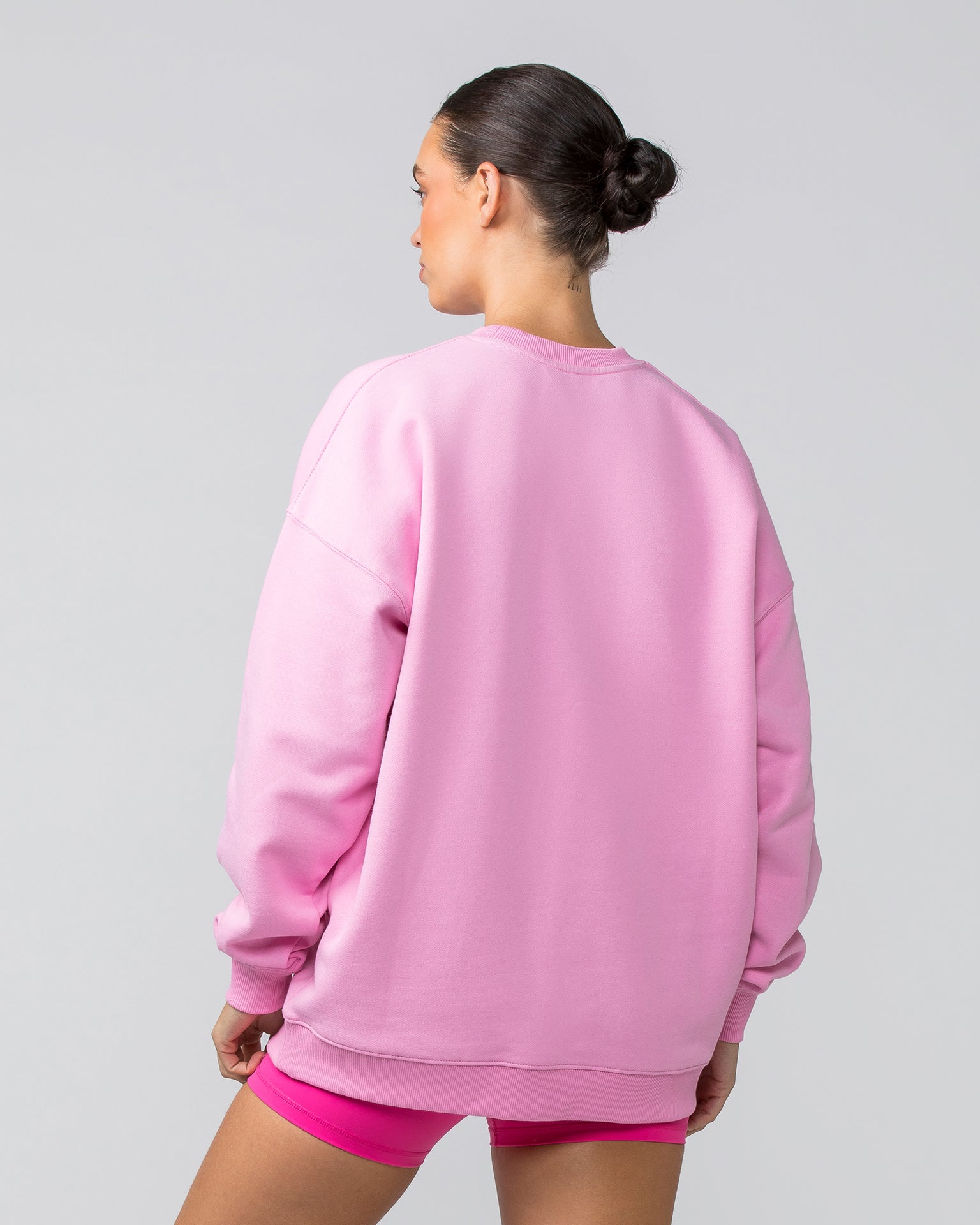 Muscle Nation Jumpers Weekend Oversized Pullover - Pink Frosting