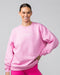 Muscle Nation Jumpers Weekend Oversized Pullover - Pink Frosting