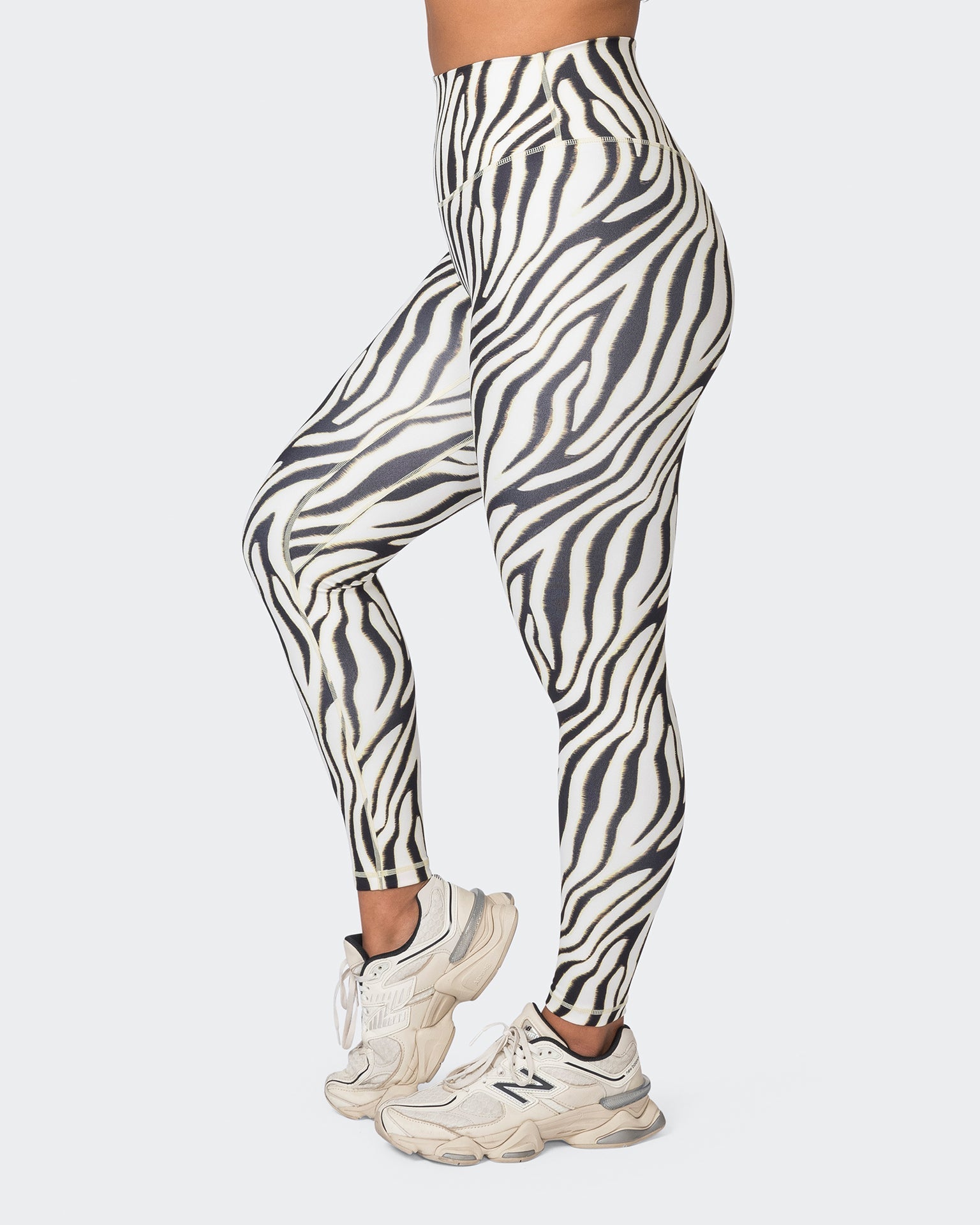 Zoe zebra cool bright colourful zebra print running & fitness leggings –  Happystride