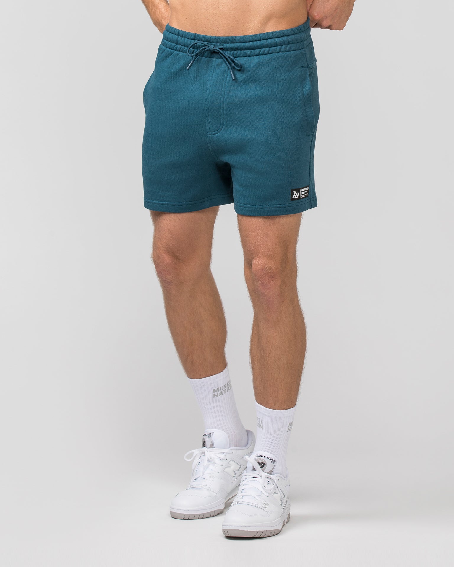 Muscle Nation Shorts Sweat 5'' Shorts - Tidal Teal