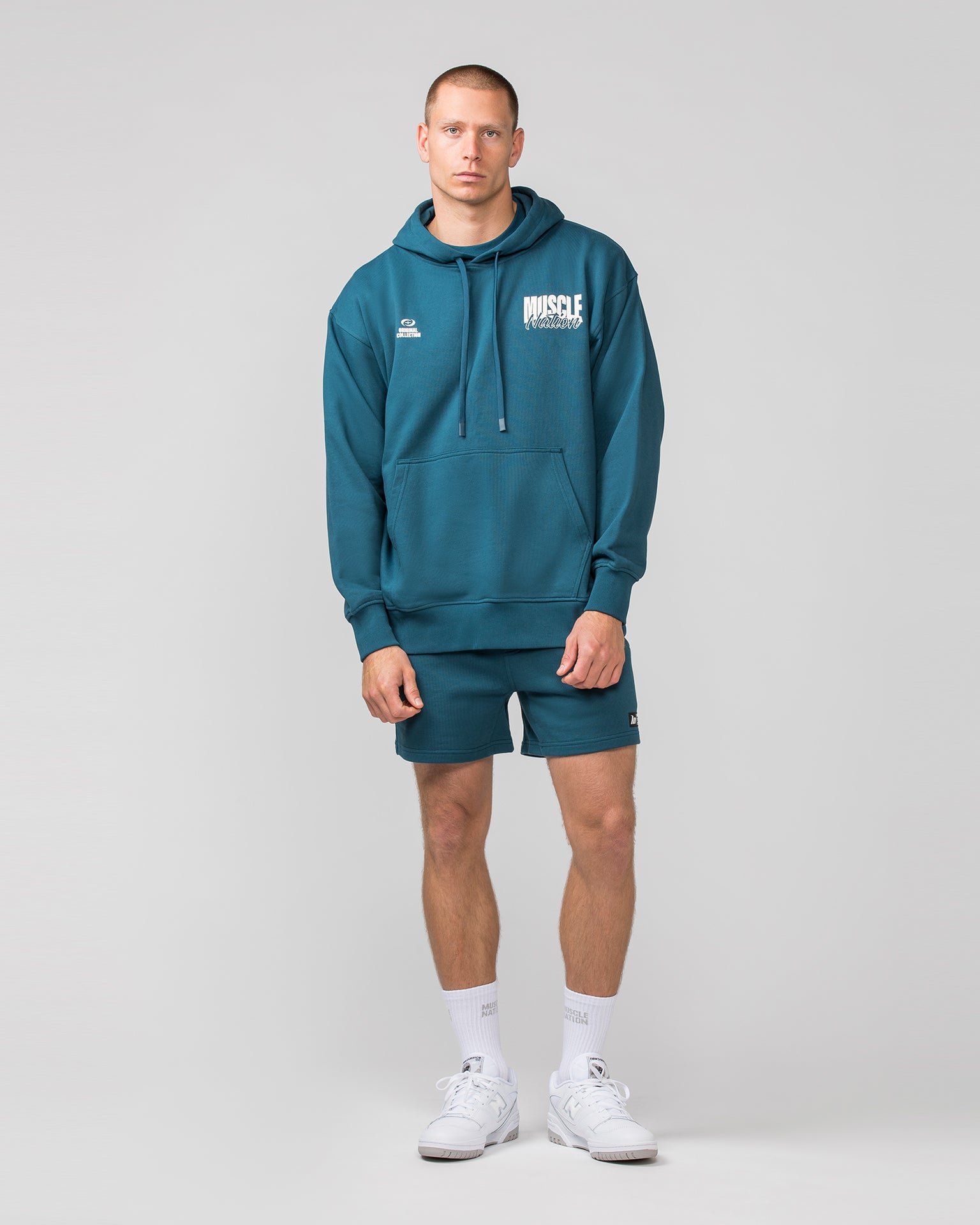 Muscle Nation Shorts Sweat 5'' Shorts - Tidal Teal