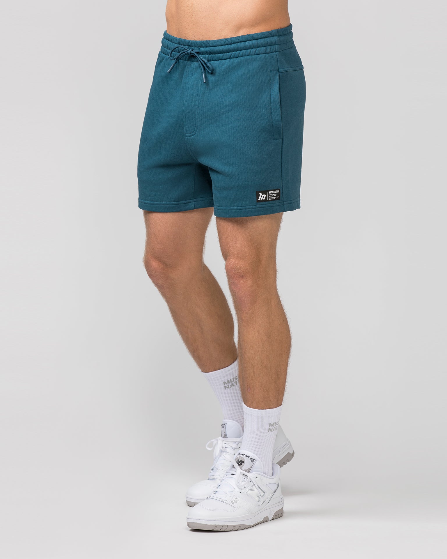 Muscle Nation Shorts Sweat 5'' Shorts - Tidal Teal