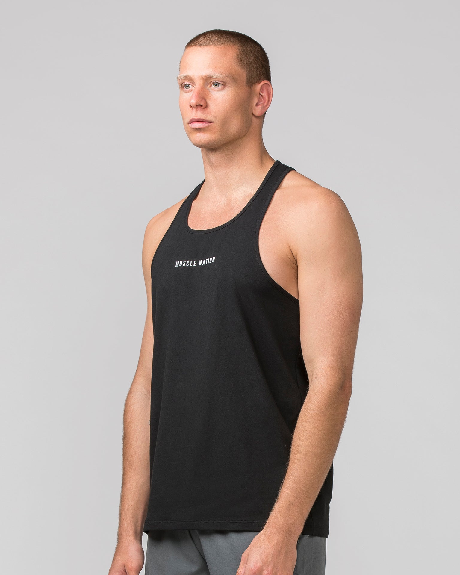 Muscle Nation Singlet Infinite Y Back Singlet - Black