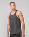 Muscle Nation Singlet Infinite Y Back Singlet - Washed Black