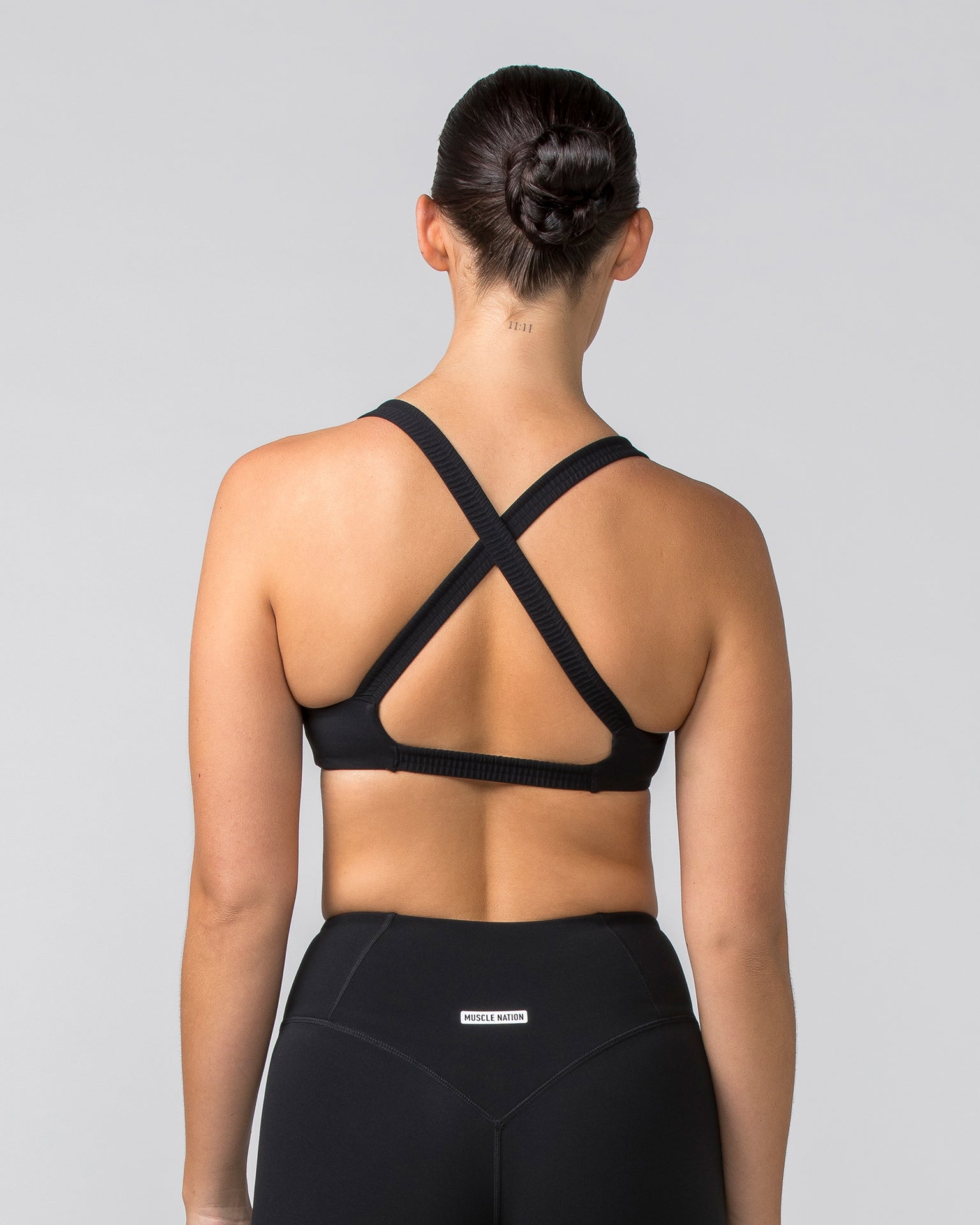 Muscle Nation Sports Bras Scrunch Bralette - Black