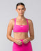 Muscle Nation Sports Bras Scrunch Bralette - Luminous Pink