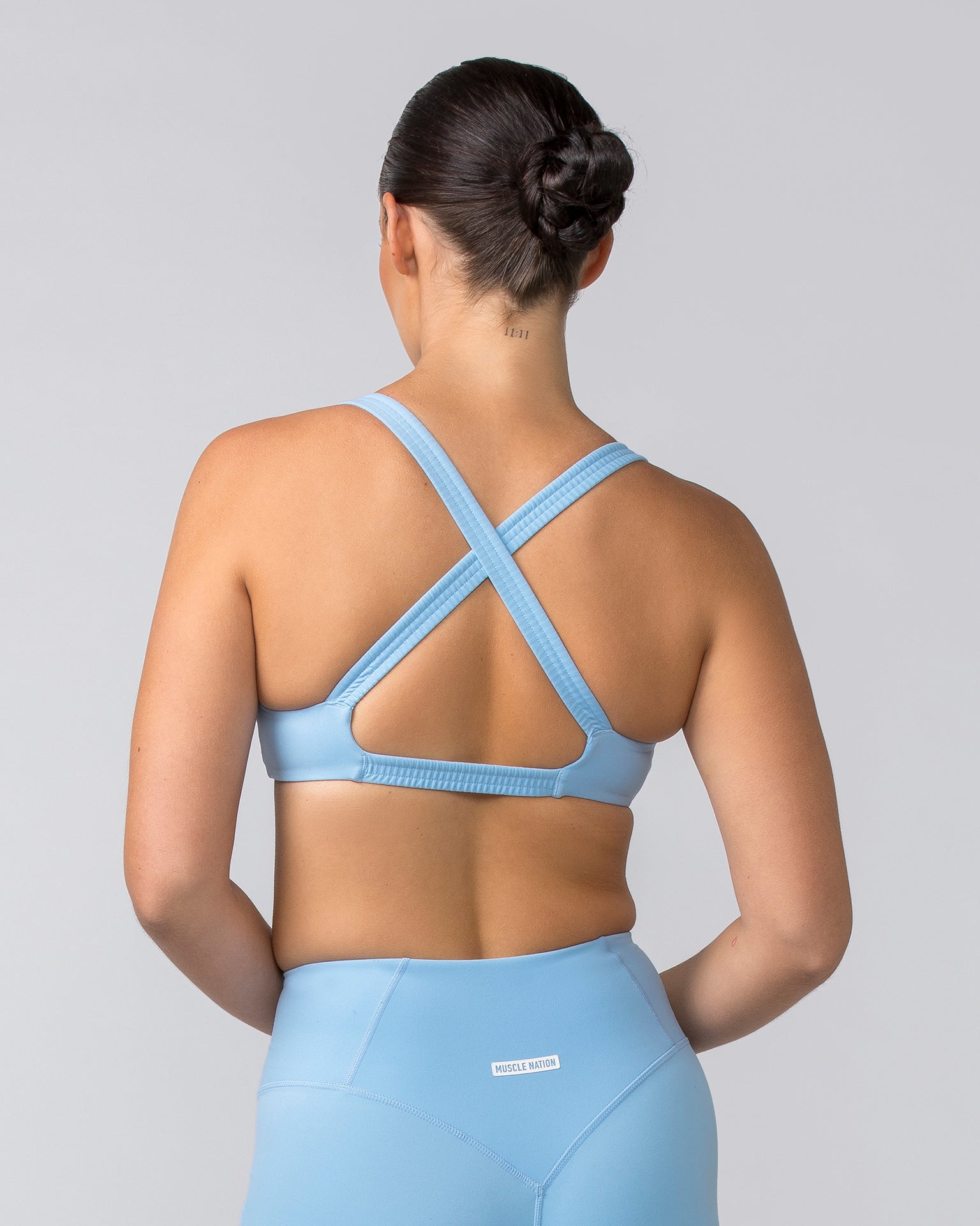 Muscle Nation Sports Bras Scrunch Bralette - Skyride