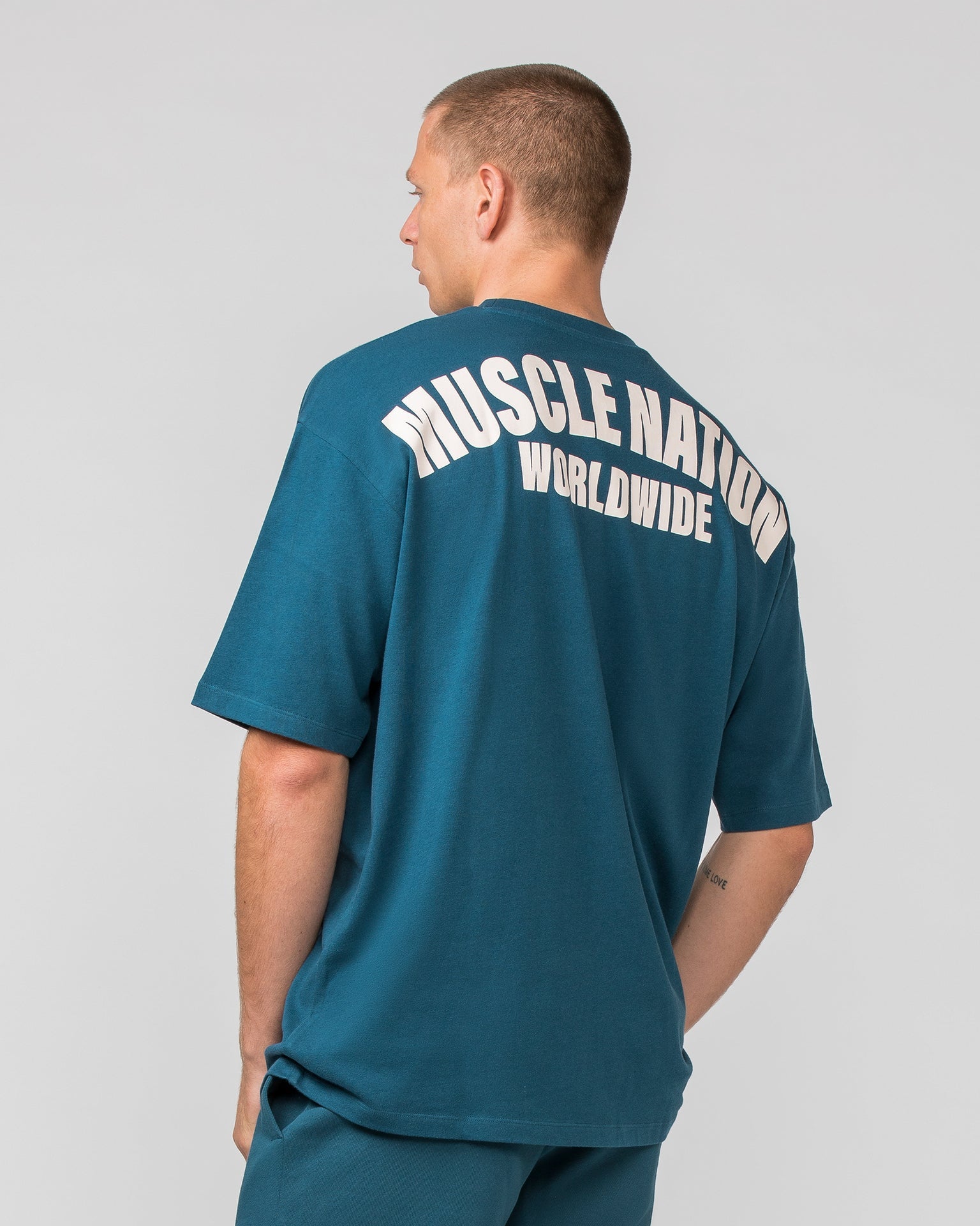 Muscle Nation T-Shirts Classic Oversized Tee - Tidal Teal