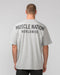 Muscle Nation T-Shirts MNation Worldwide Pump Cover - Light Grey Marl / Black